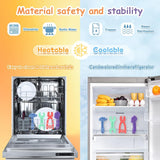 Anneau de dentition pour bébé [Original] – Jouet de dentition en silicone, anneau de dentition cool, aide à la dentition, sans BPA | Jouets, accessoires et cadeaux pour les tout-petits à partir de 3 mois | Paquet de 4