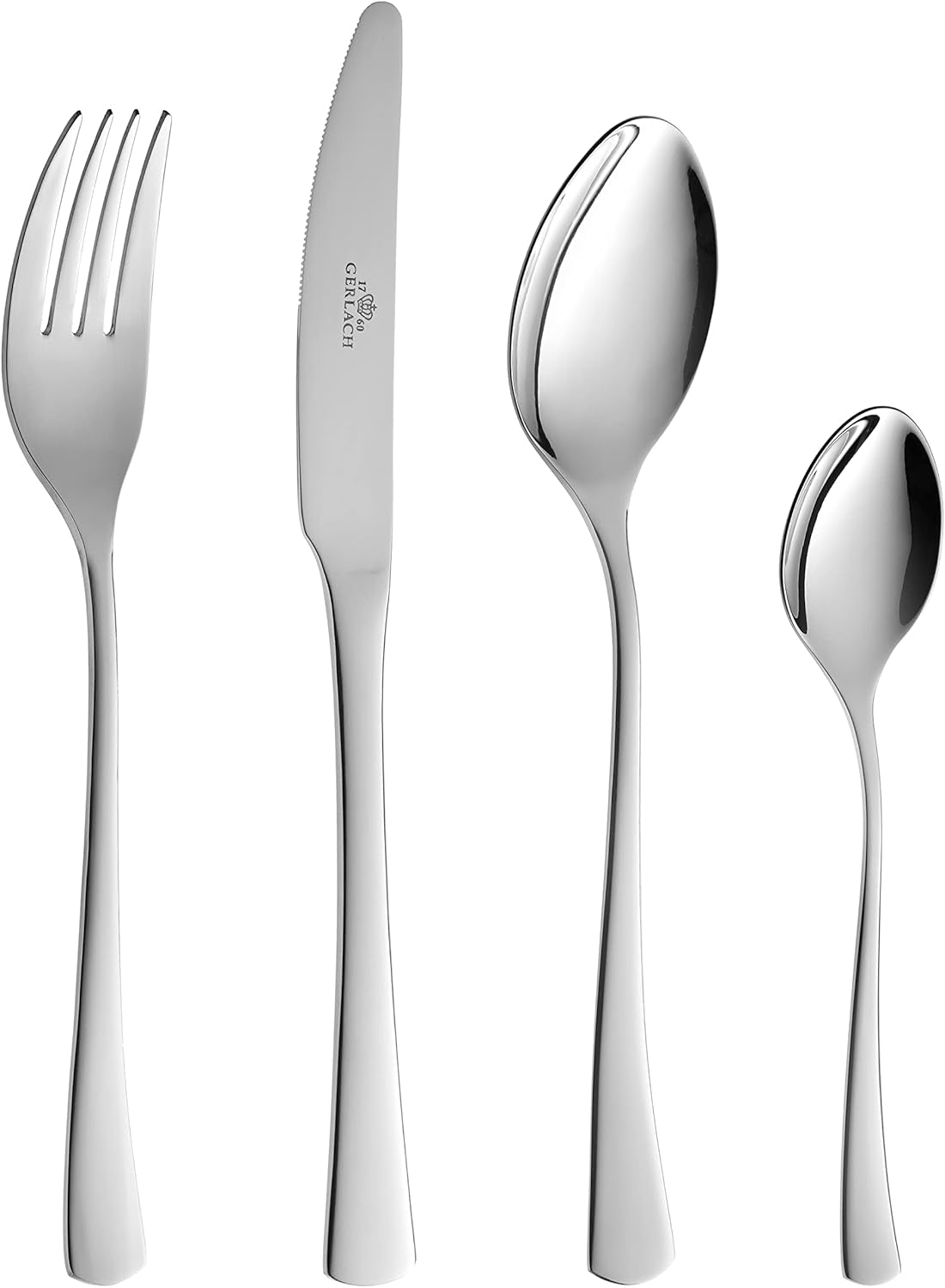 Gerlach 1760 Tunea Set, Couverts en acier inoxydable, 24 pièces, 6 personnes Cuisine Naty Shop