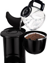 Tefal CM3408 Mini cafetière en verre (600 W, 6 tasses) noir/acier inoxydable, CM340811