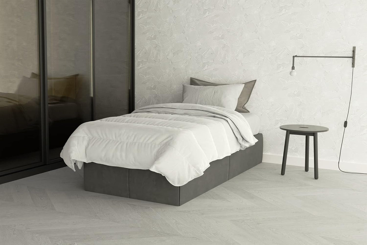 Couette Prestige 4 Stagioni 4 saisons blanche, 100% microfibre, 150X200Cm Couettes et couettes Naty Shop