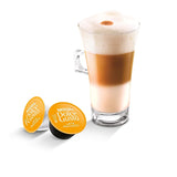 Latté Macchiato | 96 Capsules de café et Latte Macchiato Caramel | 48 Capsules de café | Mélange Arabica Robusta | Feines Caramell Aroma et leckerer Milchschaum