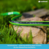 CELLFAST Tuyau d'arrosage 5 Couches Tuyau d'arrosage Double Tressé Tuyau d'irrigation transfrontalier résistant aux UV Anti-Algues Flexible 30 Bar 3,4" 50 mètres Vert