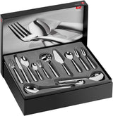 ZWILLING Senses Ménagère 68 pièces pour 12 personnes, acier inoxydable 18/10/acier à lame de qualité supérieure, finition mate, argent Naty Shop Silver