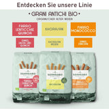 Pâtes Penne Rigate Bio N.91 - 500g à la farine d'épeautre, farine de lentilles et farine de quinoa - Riches en protéines, source de fibres et de protéines