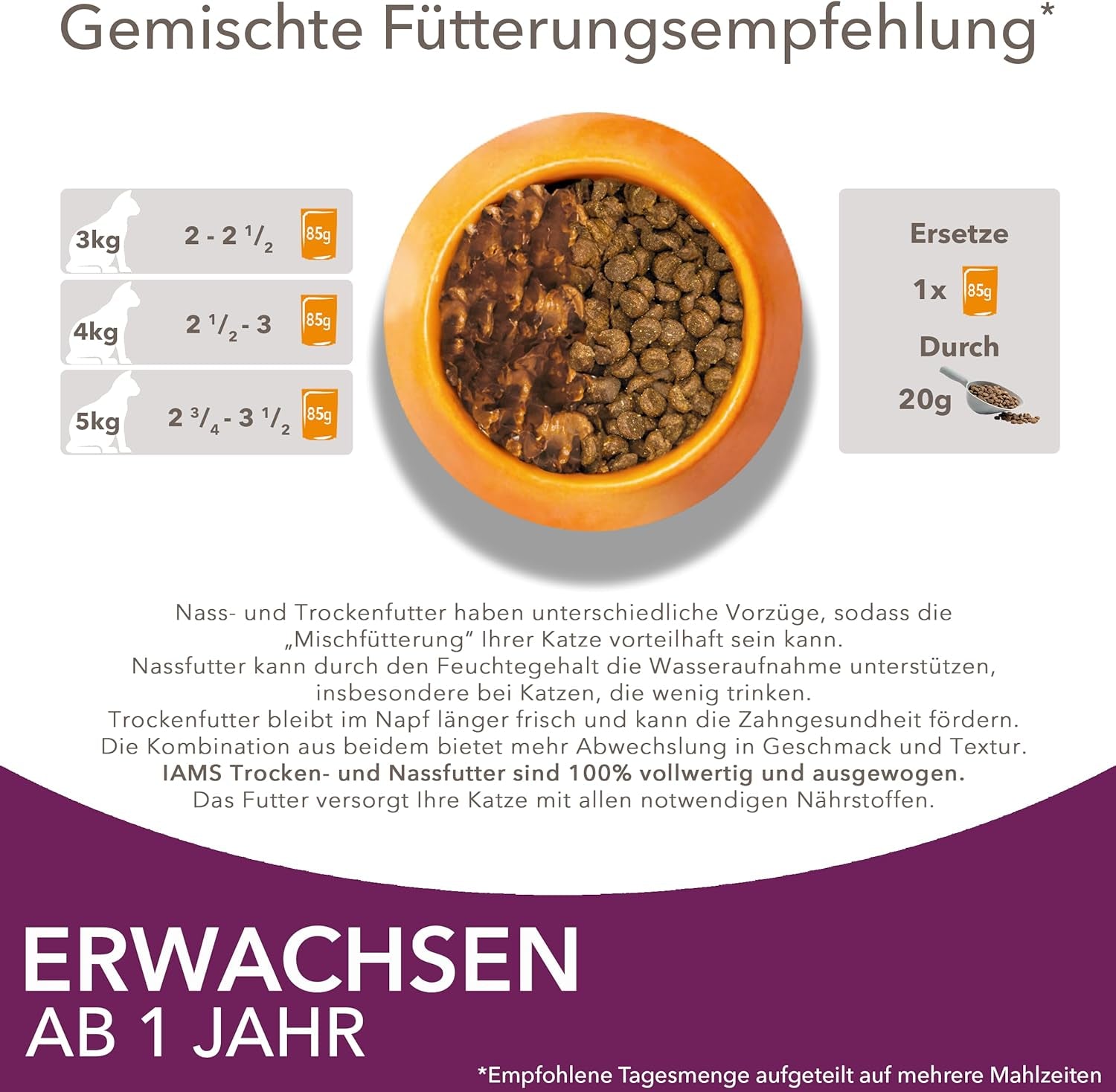 IAMS Delights Land & Sea Collection Nourriture humide pour chats - Assortiment de viande et de poisson multipack en sauce, nourriture humide pour chats de 1 an et plus, 12 x 85 g