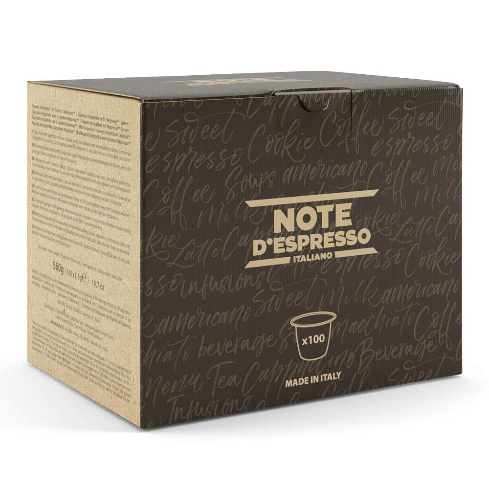 Capsules de café Decaffeinato compatibles Nespresso 5,6g x 100 capsules