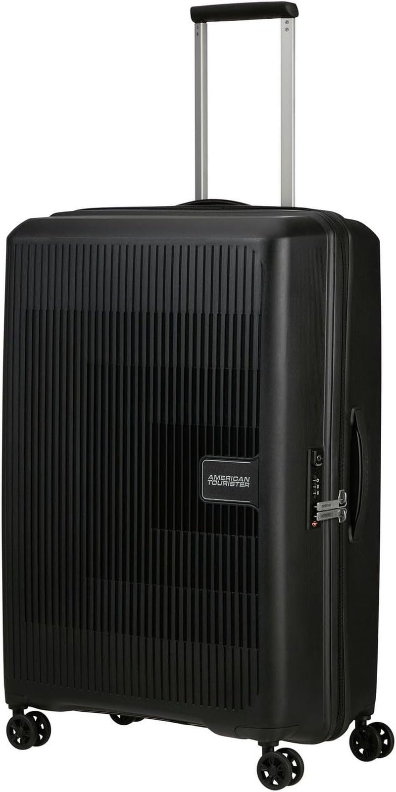 American Tourister Aerostep - Spinner L, Valise Extensible, 77 cm, 101.5/109 L, Orange (Bright Orange) Bagages et équipement de voyage Naty Shop Noir (Noir) L (77 cm - 101.5/109 L)