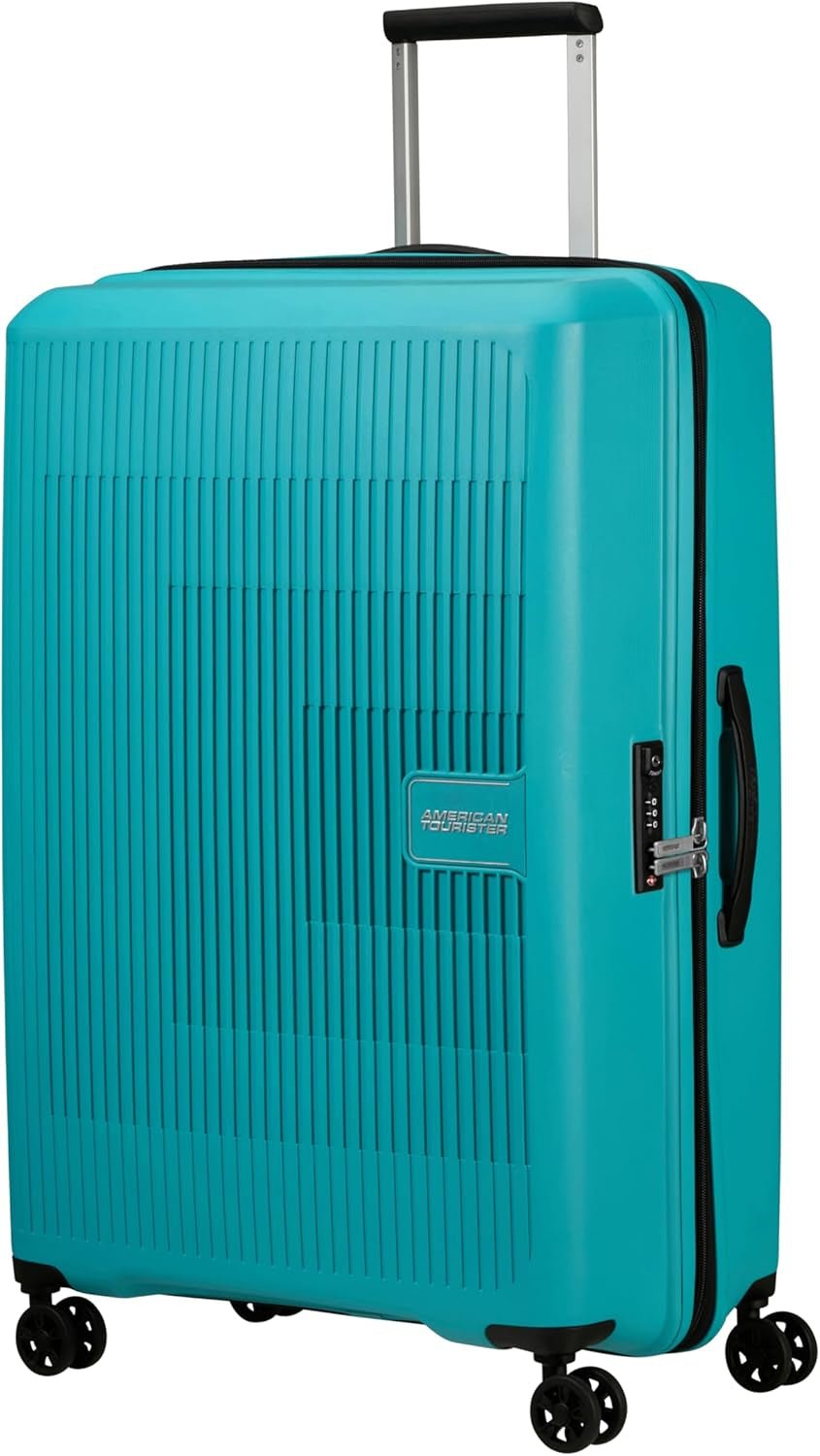 American Tourister Aerostep - Spinner L, Valise Extensible, 77 cm, 101,5/109 L, Orange (Bright Orange) Bagages et équipement de voyage Naty Shop Turquoise (Tone Turquoise) L (77 cm - 101,5/109 L)
