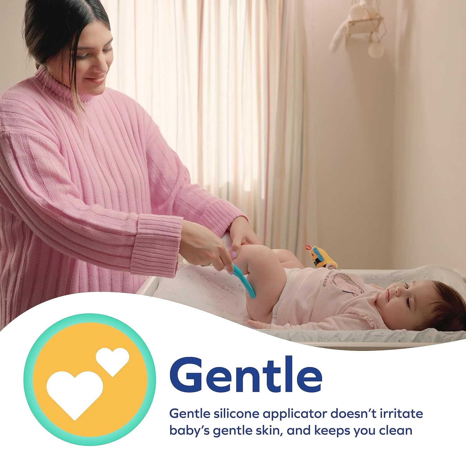 Applicateur de crème pour couches Nuby – Spatule pour crème anti-éruption cutanée | avec étui de voyage | convient dès la naissance Enfant - Bain et Soin Naty Shop
