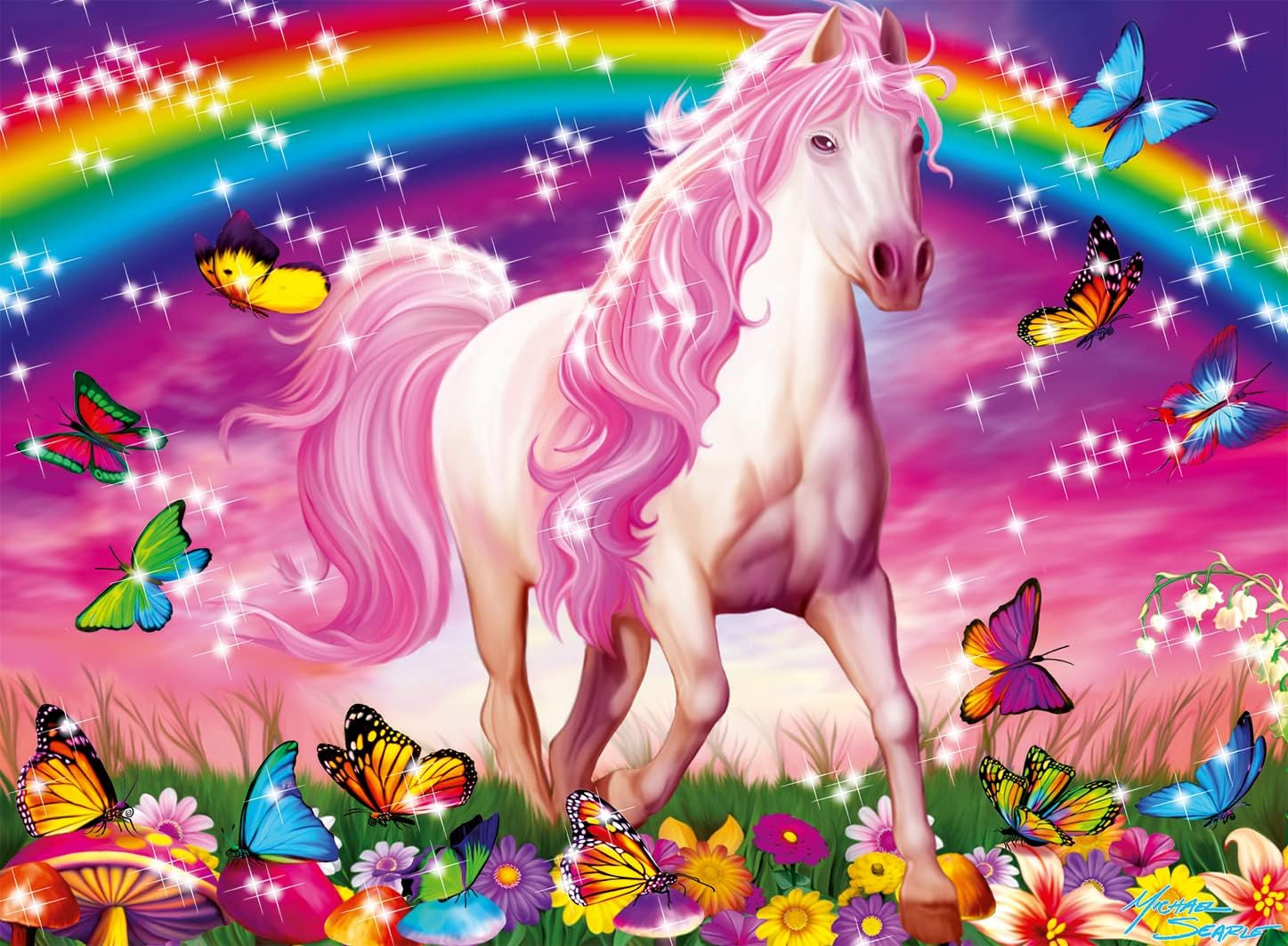 Puzzle pour enfants Ravensburger - 13927 Horse Dream - Puzzle avec des chevaux pour les enfants à partir de 6 ans, Avec 100 pièces au format XXL, Avec paillettes Puzzle Naty Shop