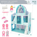 Colorbaby WOOMAX 49314 - Serrure en bois 37 X 15 X 53,5 Cm +3A Maisons de poupées Naty Shop