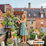 Adaptateur pour appareils Gardena : Connexion au système Gardena d'origine pour appareils d'arrosage avec filetage intérieur, adapté pour filetage 26,5 mm (G 3/4"), dans une boîte (2921-20), noir