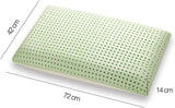 Oreiller orthopédique de soutien du cou - Aloe biologique - Aloe Vera Oreiller viscoélastique Hauteur 14 cm Housse 100% coton Oreiller visco - Oreiller en mousse à mémoire de forme - Fabriqué en Italie Naty Shop Oreillers standards