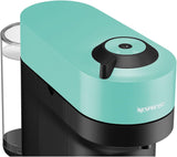 Machine à expresso avec capsules Nespresso Krups Vertuo Pop, capacité : 560 ml, reconnaissance automatique des capsules, système One Touch, 4 tailles de tasse, temps de chauffe raccourci, durable, Aqua Mint, XN9204