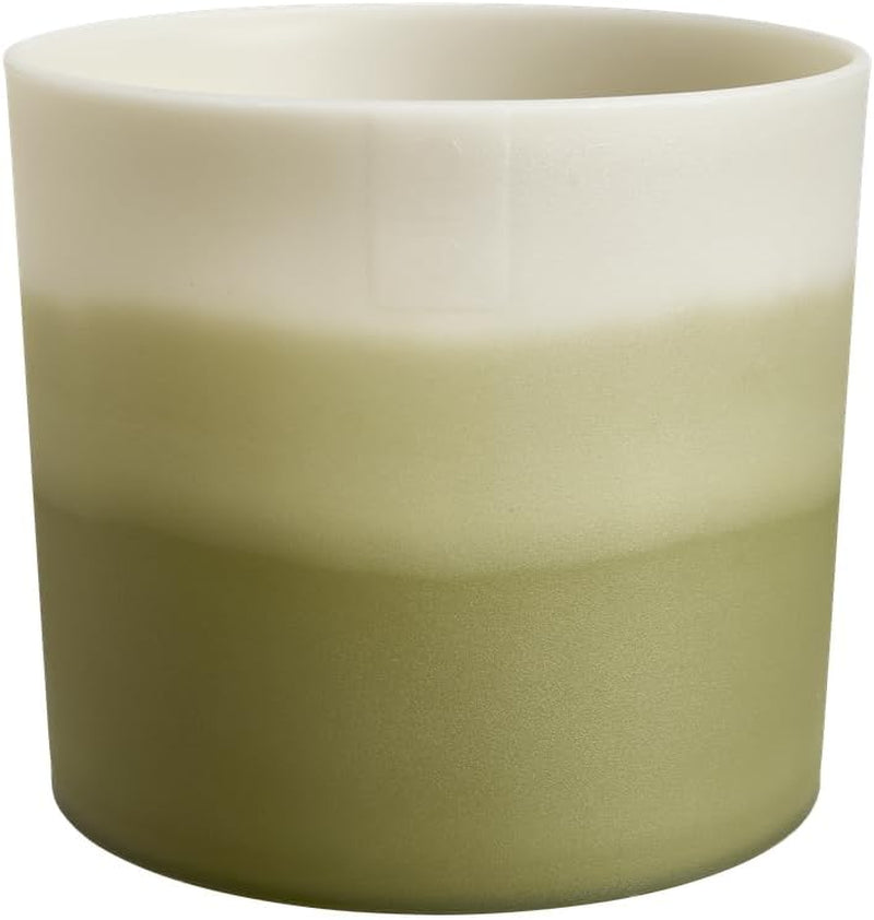 Pot rond elho Color Gradient 16cm - pour l'intérieur - 100% plastique recyclé - Ø 15,9 x H 14,7 - Vert/Vert bambou