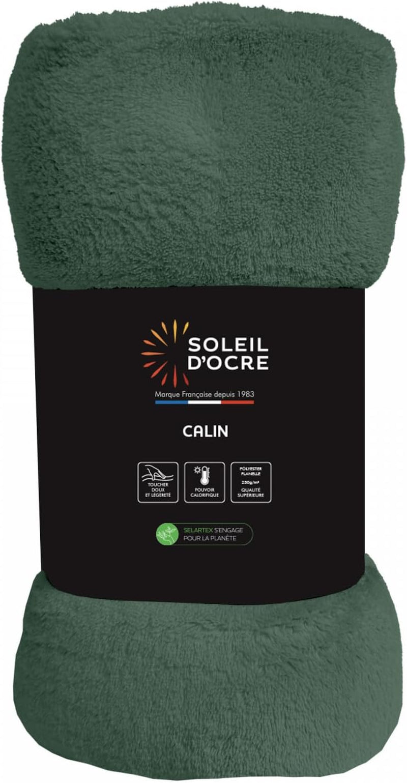 Soleil D'Ocre, couverture flanelle, 220 X 240 Cm, kaki Couettes et couettes Naty Shop Titre par défaut