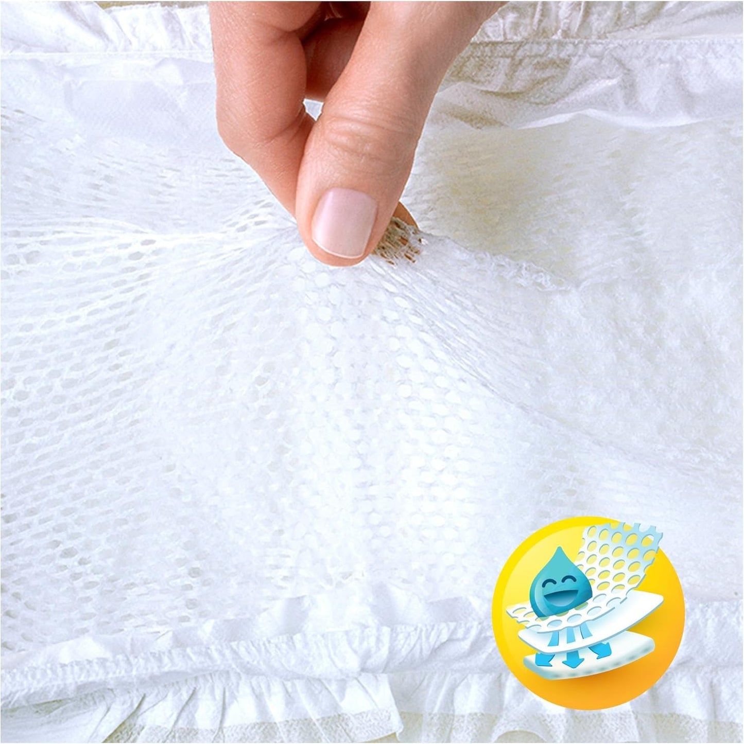 Couches Pampers Premium Protection pour nouveaux bébés, pack Jumbo, taille 1, 72 pièces