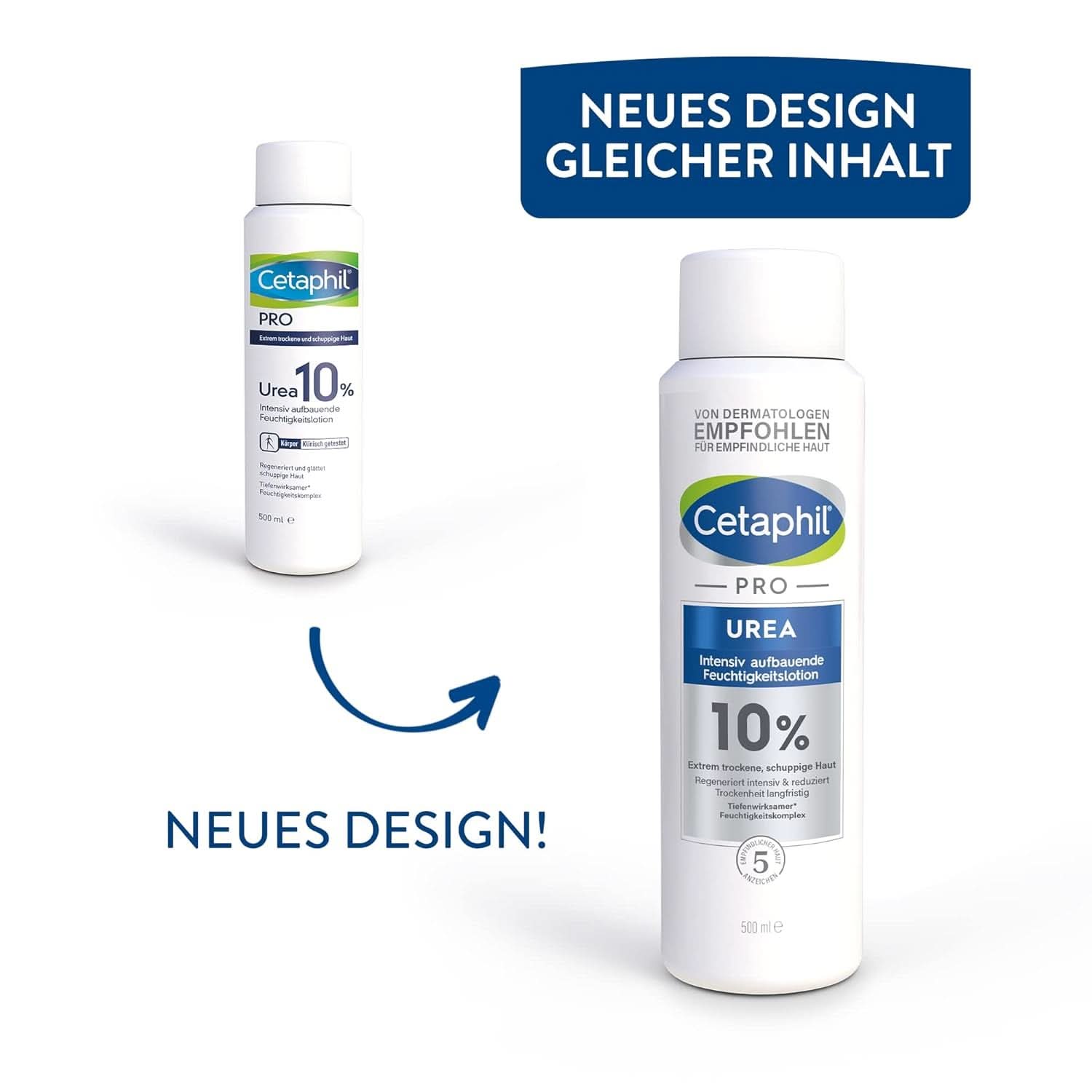 CETAPHIL PRO Urée 10% Lotion hydratante réparatrice intensive, 500 ml Cosmétiques et Beauté Naty Shop