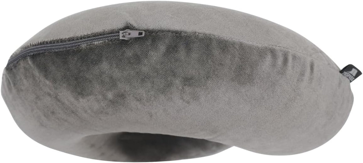 Trespass Memow Oreiller cervical en mousse à mémoire de forme avec housse amovible, gris Chaque Oreillers orthopédiques cervicaux Naty Shop
