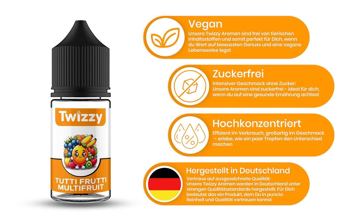 Arôme concentré Tutti Frutti Twizzy, 30 ml Arômes Naty Shop