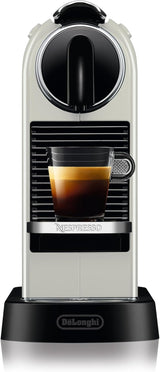 Nespresso EN167.W Machine à expresso à capsules Citiz, pompe haute pression et contrôle idéal de la température, sans Aeroccino (mousseur à lait), fonction économie d'énergie, 1260 W, blanc crème, 37,4 x 11,9 x 25,5 cm