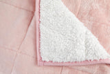 Couverture Sherpa lestée Emma Barclay, 127 x 152 cm, rose poudré Emma Barclay Lits et couvertures