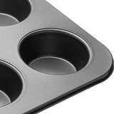 Masterclass Tiefes Muffinblech/Yorkshire Puddingform, 6-Loch-Form Mit PTFE-, PFOA- Und Bpa-Freier Antihaftbeschichtung, Robuster 1 mm Kohlenstoffstahl, Grau, 35 X 26 Cm Moules et plaques pour la pâtisserie Naty Shop