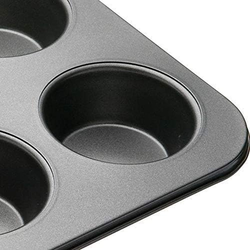 Masterclass Tiefes Muffinblech/Yorkshire Puddingform, 6-Loch-Form Mit PTFE-, PFOA- Und Bpa-Freier Antihaftbeschichtung, Robuster 1 mm Kohlenstoffstahl, Grau, 35 X 26 Cm Moules et plaques pour la pâtisserie Naty Shop
