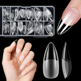 Faux ongles courts ballerine, 120 pièces, colle sur 12 tailles, ongles artificiels courts, Gel souple, couverture complète, pointes pour ongles courts en Gel S