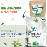 ORIGEENS BIO YERBA MATE TEA 1 KG - L'Original I Non torréfié, sans feuilles, sans tiges, sans poussière et sans miettes I Boisson énergisante et détoxifiante