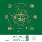 Caffè Crema - Café en grains torréfiés en Sicile - Processus traditionnel de torréfaction longue avec une crème parfaite, sachet de 250 g, acidité très faible pour machines entièrement automatiques et porte-filtre