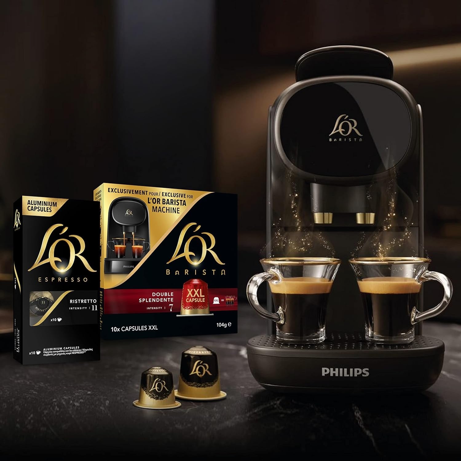 L'OR Espresso Capsules de café Onyx | Intensité 12 | 200 capsules Nespresso compatibles (R)* - Exclusivité Amazon