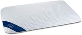 Oreiller en mousse Genius Eazzzy 40X80 cm hauteur 10 cm - Oreiller de soutien du cou 2 duretés + mousse gel rafraîchissante - Oreiller de couchage pour dormeurs sur le côté, le dos et le ventre contre les douleurs au cou Polyester Naty Shop Oreillers standard Titre par défaut