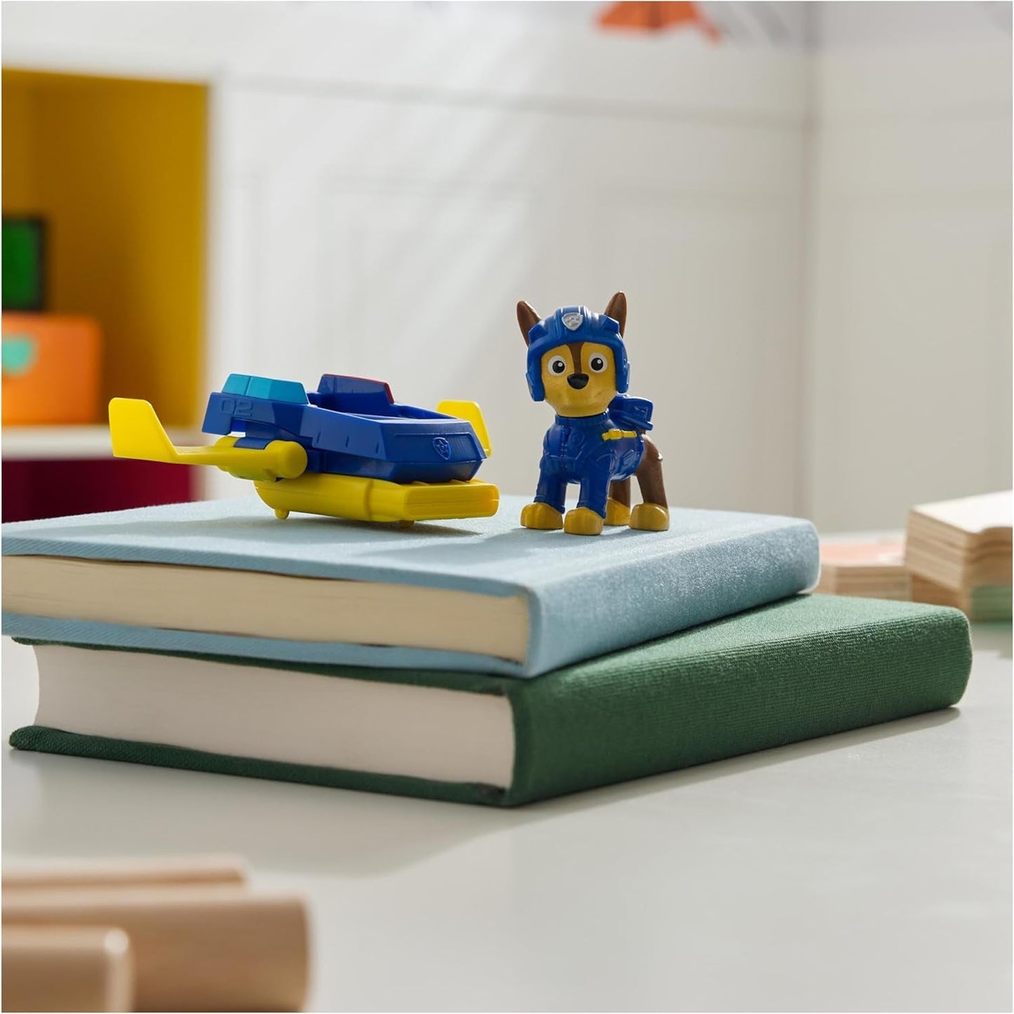 PAW PATROL Chase Action Pup Mini avion de sauvetage avec ailes pliantes, jouet pour enfants de 3 ans, figurines d'action Naty Shop