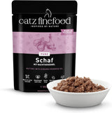Nourriture humide pour chats Catz Finefood Purrrr Sheep Monoprotein no. 113, pour chats à digestion sensible, 70% de viande, 16 sachets de 85 g chacun