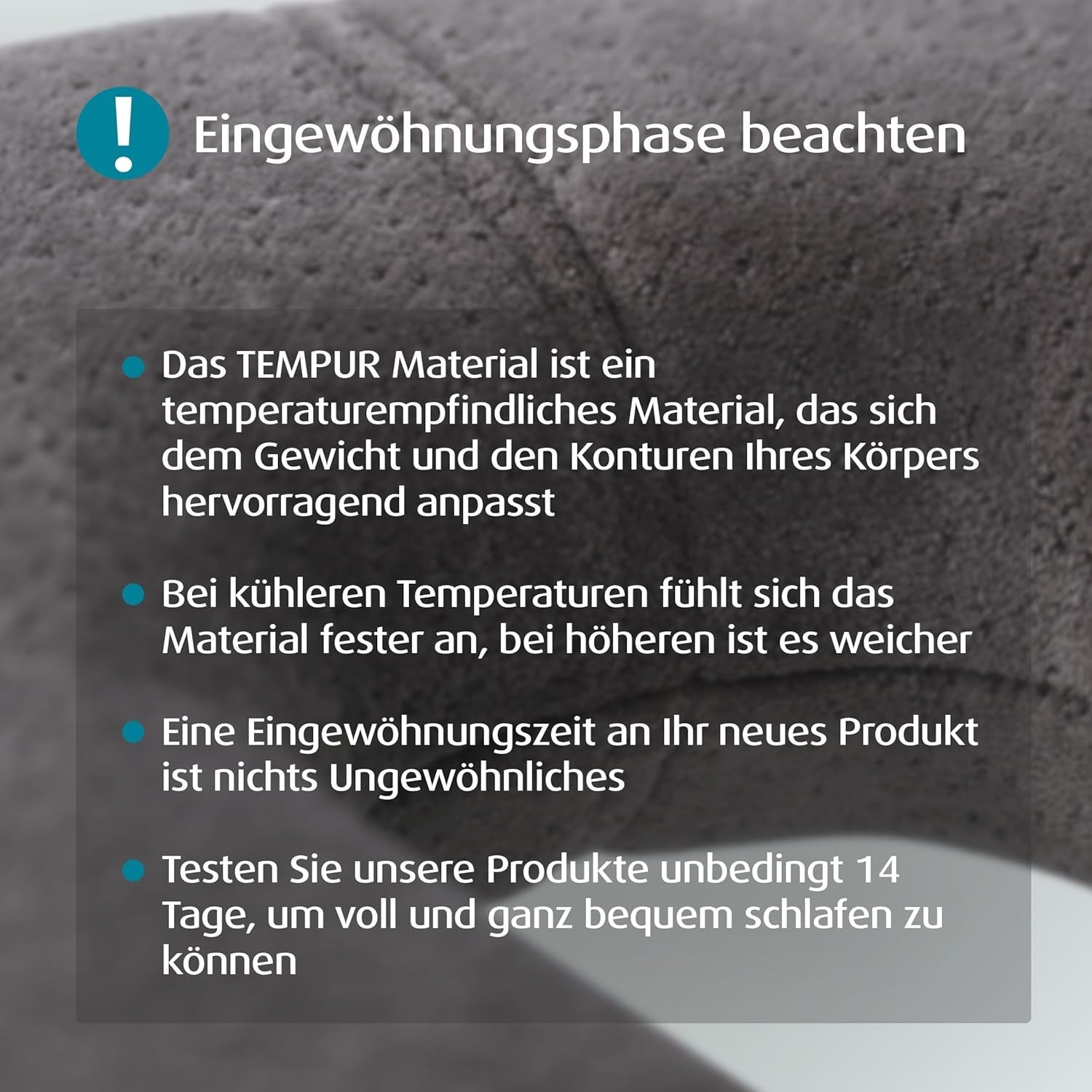 Oreiller de voyage TEMPUR Transit Oreiller cervical viscoélastique confortable, idéal pour voyager en bus, train, voiture ou avion 30 x 28 x 8 cm