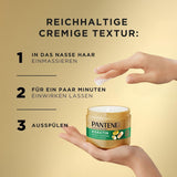 Pantene Pro-V Smooth & Silky Keratin Protect Masque Capillaire 500 ml pour cheveux bouclés et secs, Jusqu'à 72 heures de cheveux lisses et brillants en une seule application, Avec formule Pro-V et Masque capillaire Actif Nutri-Plex Naty Shop