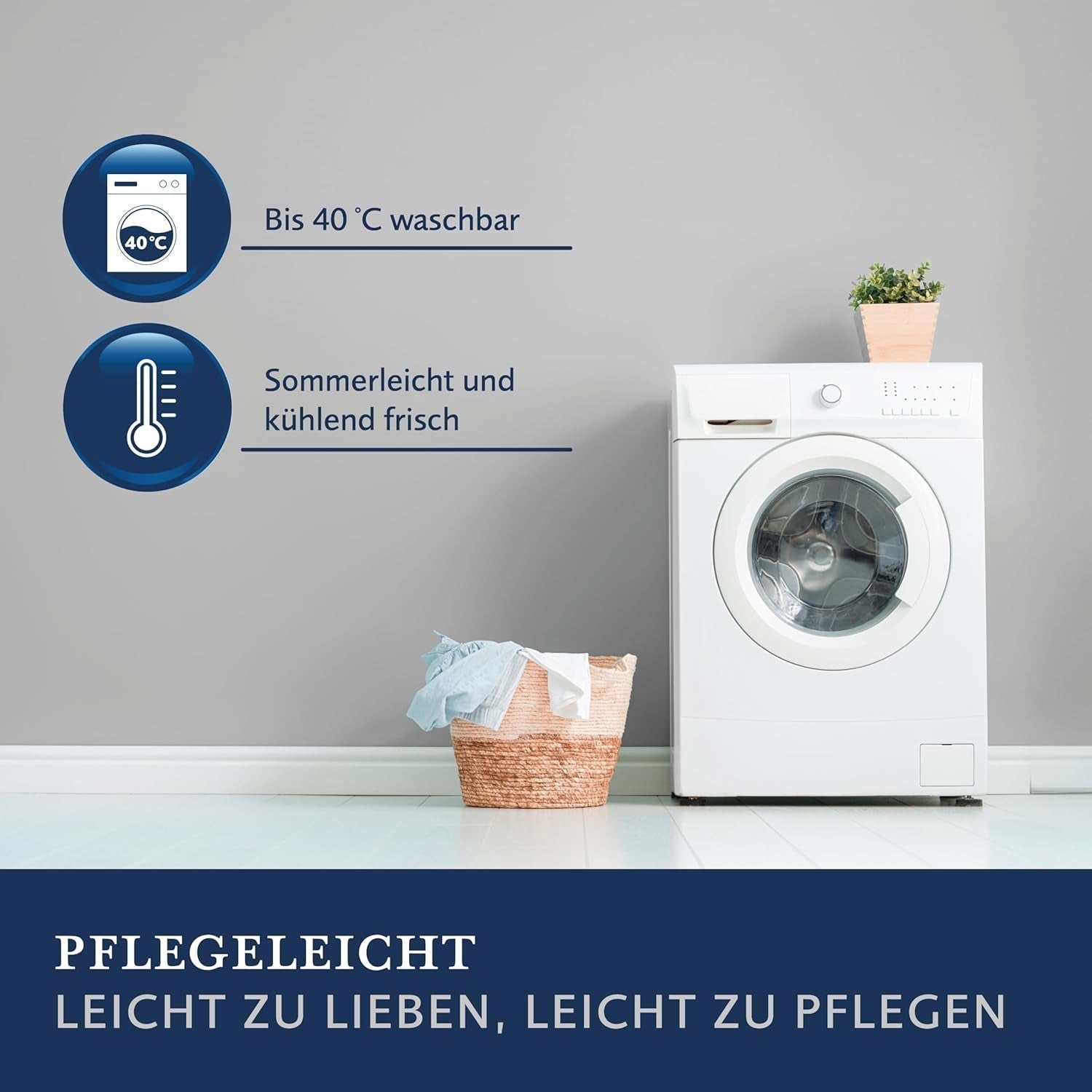 Couette Billerbeck Lina Superlight - Couette en lin - 155 X 220 Cm - Couette d'été, couette rafraîchissante, couette d'été légère - 70% lin, 30% coton, blanc Couettes et couettes Naty Shop