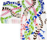 Serviettes de table Serpentine, blanches, 15 par paquet