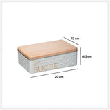 Cendrier métal type cube blanc "scandinave nature" - 5 five simplement malin
