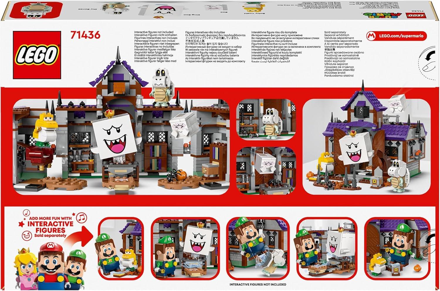 LEGO Super Mario King La maison hantée de Buu Huu Maison hantée pour enfants Ensemble de collection Nintendo avec bébé Yoshi Cadeau pour garçons, filles et joueurs à partir de 8 ans 71436 Ensembles de construction Besuche den LEGO-Store