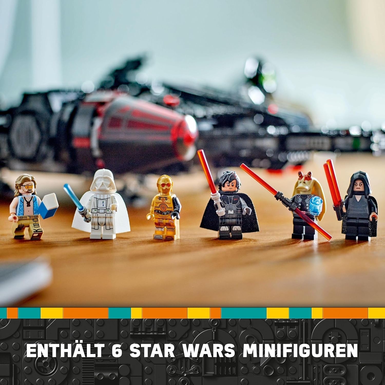 LEGO Star Wars Dark Millennium Falcon, ensemble de vaisseau spatial, jouet de construction pour enfants, cadeau d'anniversaire pour garçons, filles et fans, jouet d'aventure 75389 ensembles de construction Besuche den LEGO-Store