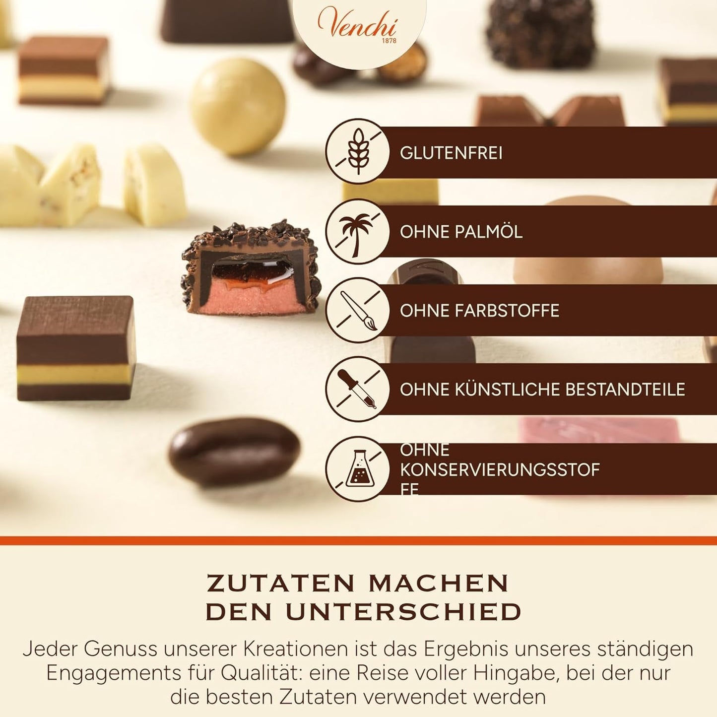 Venchi – Chocoviar Gianduia, pralines en sachet de 1 kg, chocolat Gianduia produit exclusivement avec des « noisettes des forêts du Piémont », sans gluten, sans colorants artificiels et sans conservateurs