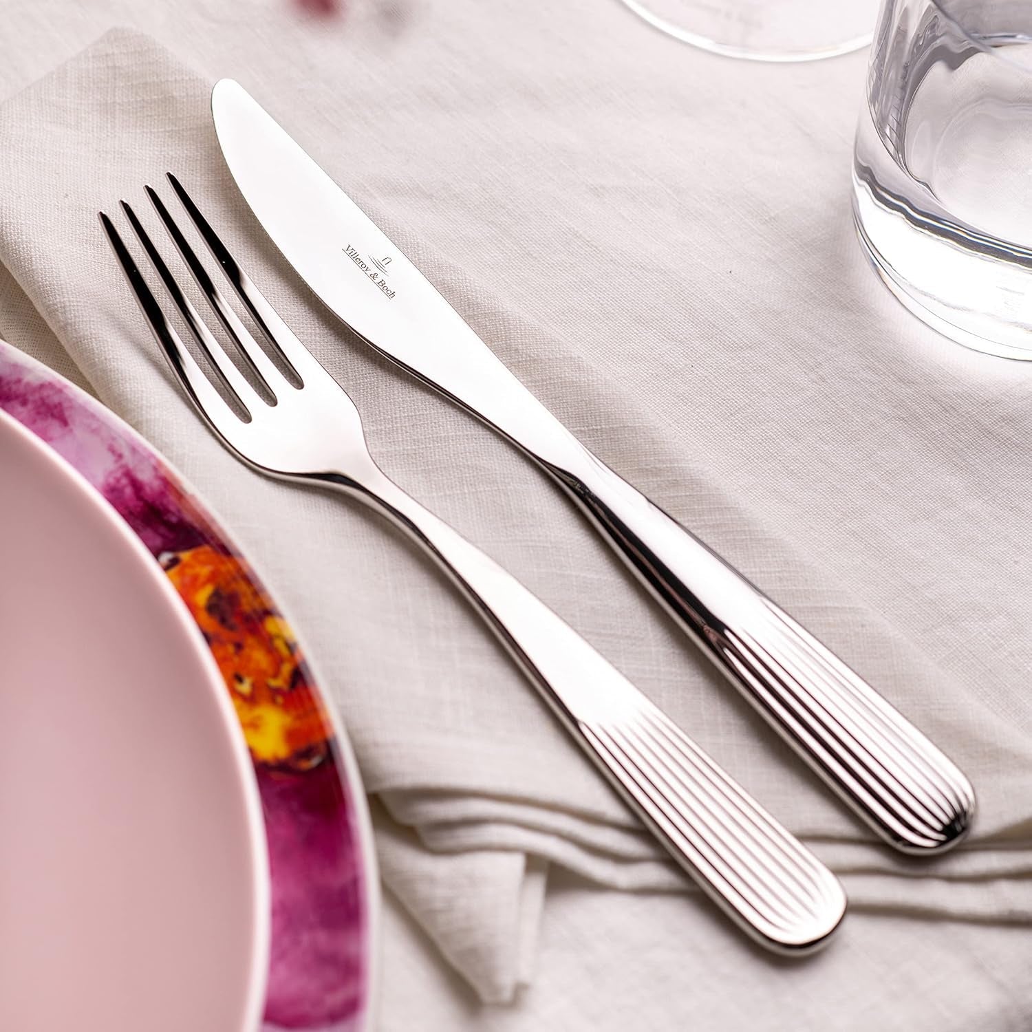 Villeroy & Boch - Ménagère Roseraie 30 pièces, 6 personnes Cuisine Naty Shop