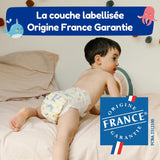 - Taille de couche 4+ 9-20 kg – Ökologische Babywaidern – natürliche Babypflege, hypoallergen, ohne Parfüm und auslaufsicher – hermestellung in Frankreich – 126 couches jetables – 1 mois