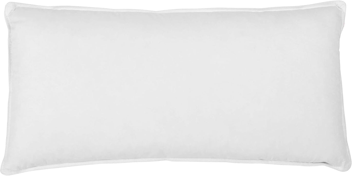 Oreiller en duvet confort Traumnacht avec rembourrage en duvet de haute qualité et housse non pelucheuse en 100 % coton, certifié Oeko-Tex, 80 X 80 cm, produit selon la norme de qualité allemande Oreillers standard Naty Shop Oreiller en duvet-40 X 80 1 pièce (1 paquet)