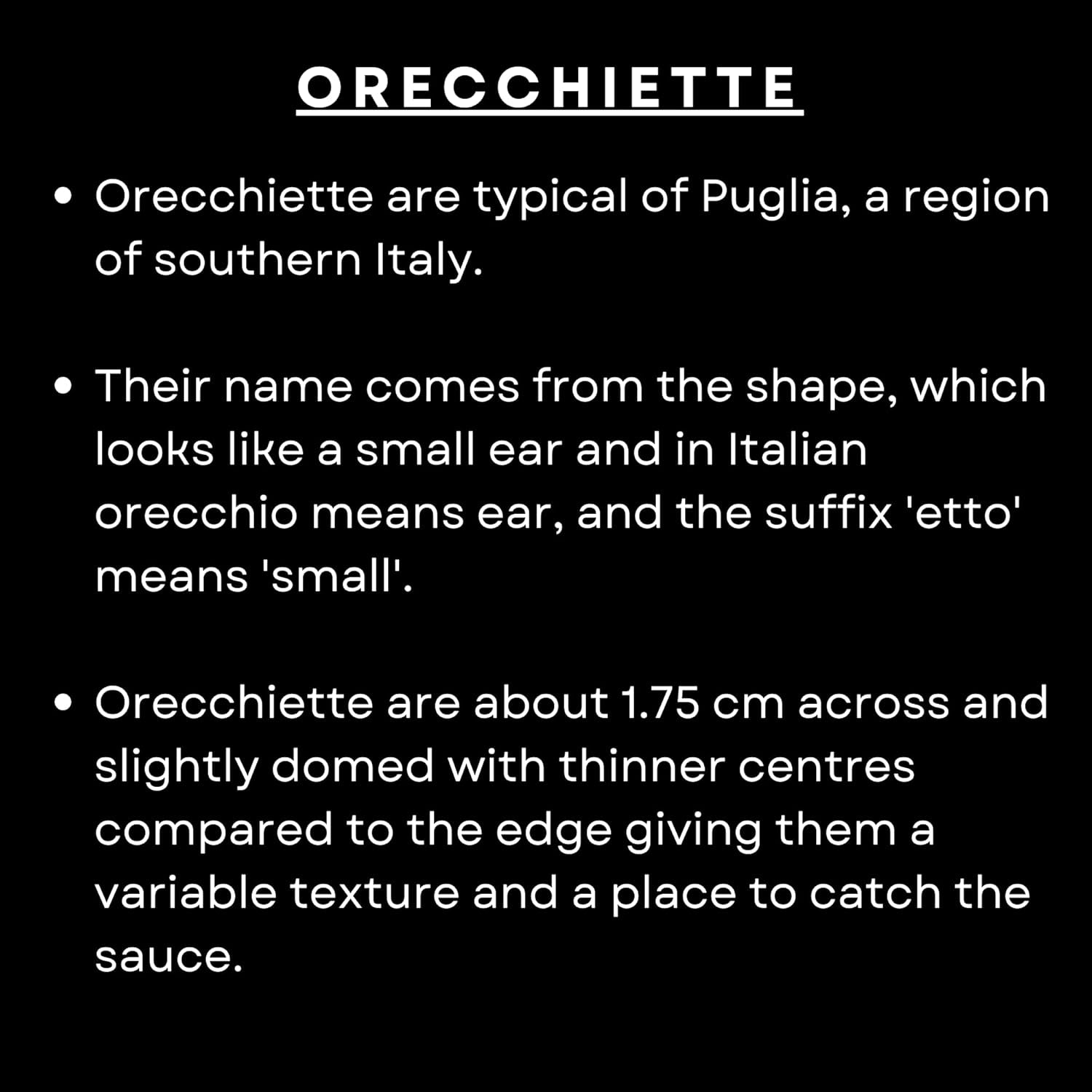 Pâtes Orecchiette, 500 g