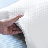 InnovaGoods - Oreiller cervical viscoélastique pour couples, Conception ergonomique pour la relaxation en couple, Mousse à mémoire de forme pour soulager la pression, Housse amovible, Blanc, 36 x 12,5 x 30,5 cm, Mousse à mémoire de forme