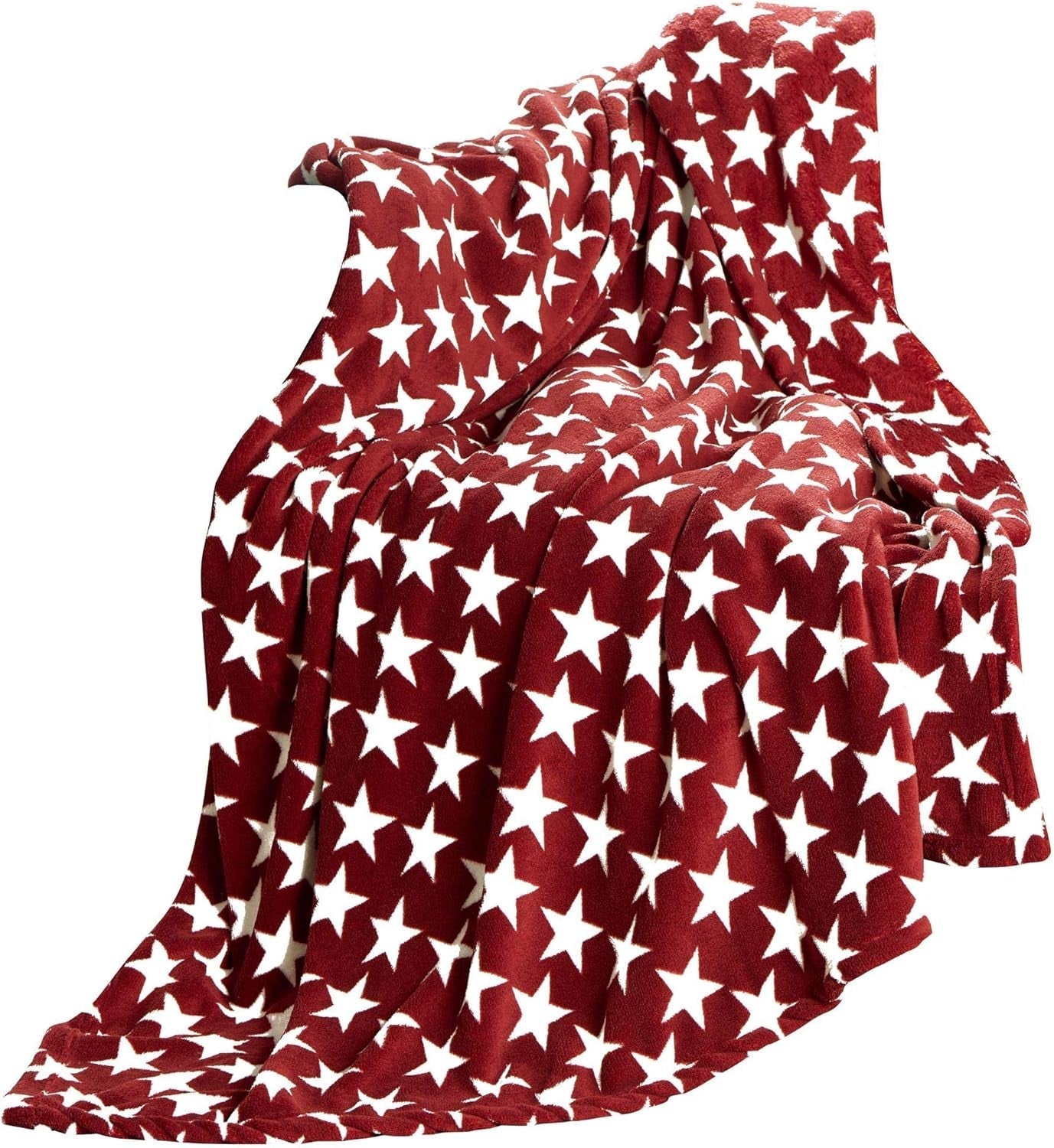 Couverture moelleuse Celinatex 150 X 200 Cm Bordeaux couverture canapé canapé couverture douce étoiles Microfibre Polaire Oeko-Tex Moonlight Lits et Couvertures Besuche den CelinaTex-Store Bordeaux étoiles 150 X 200 Cm