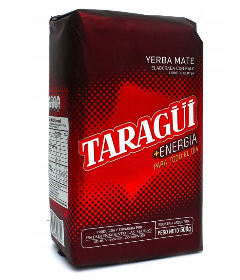 Service à thé à la caféine Mate Energy | Thé énergétique Yerba Mate Taragui 500 g | Thé Caféine Mate | Alternative aux boissons caféinées et énergisantes | Thé Yerba Mate aux feuilles entières 1 kg